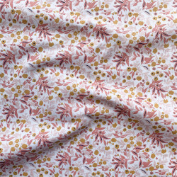 Printed Cotton TISANIA Marsala / Ochre